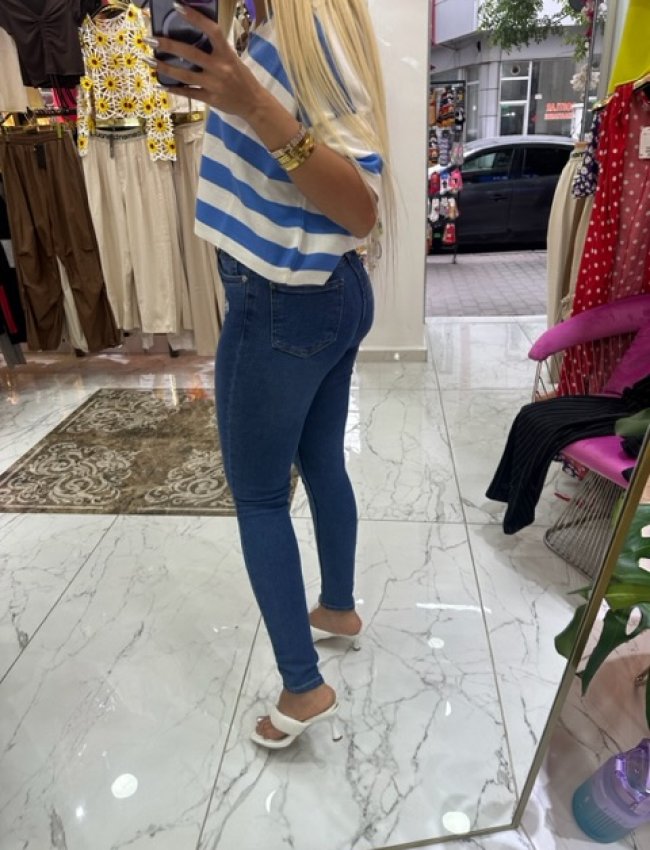Lacivert Skınny Jean