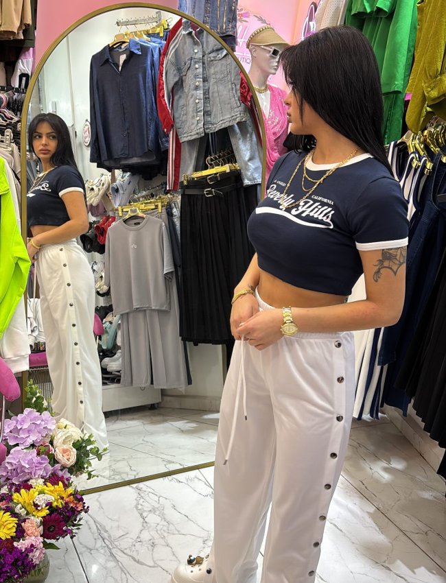 lacivert yazılı crop