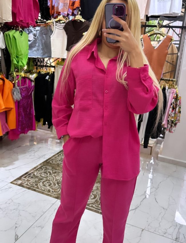 Pembe  Keten Takım