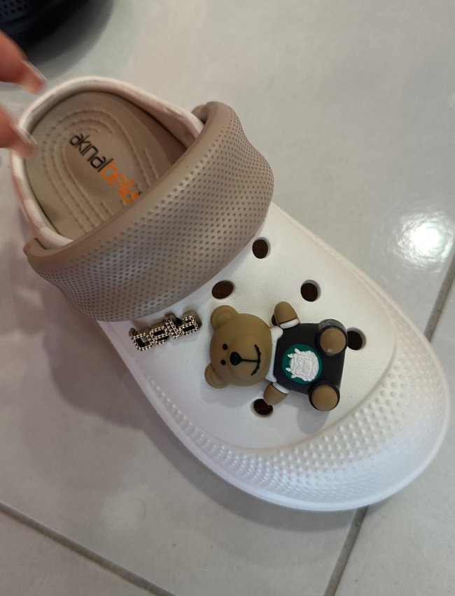 Teddy ayiciklı crocs Terlık