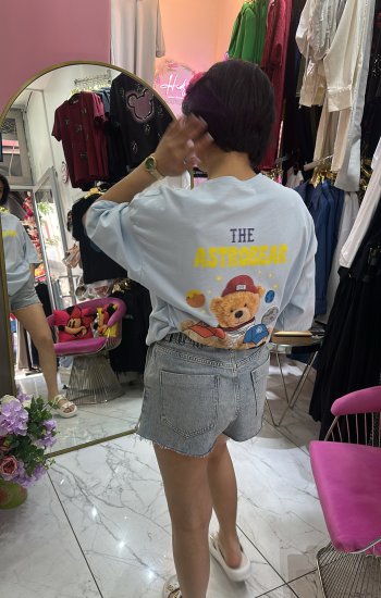 acik mavi teddy tshirt