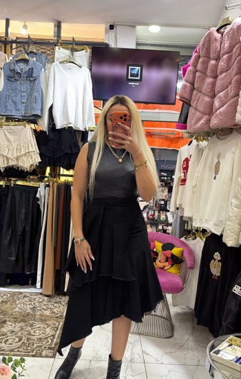 Deri Alttan Çitçitli tshirt