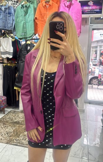 Deri Blazer Ceket
