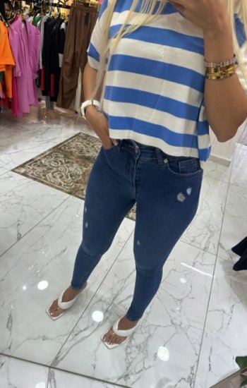 Lacivert Skınny Jean