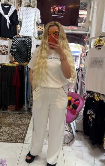 Oysho beyaz eşofman alt