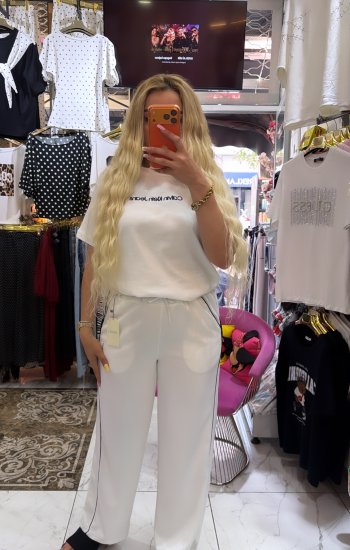 Oysho beyaz eşofman alt