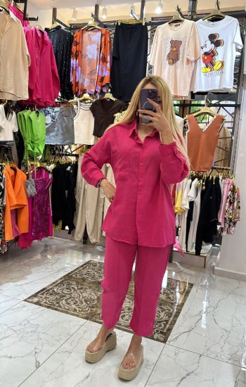 Pembe  Keten Takım