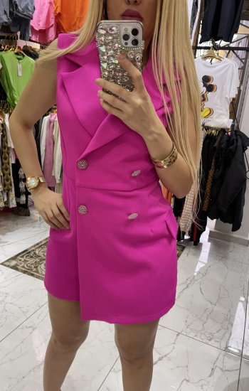 Pembe Şortlu Tulum