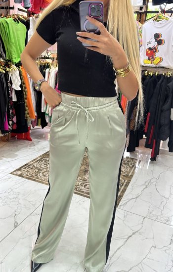 Yeşil Pantolon Saten